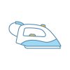 steam-iron-color-icon-vector